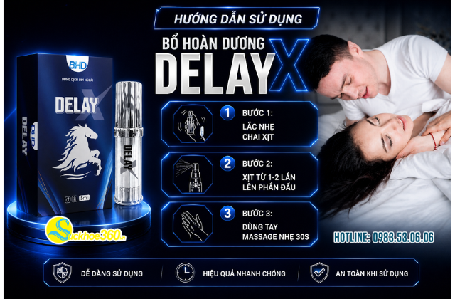 Cách sử dụng xịt chống xuất tinh sớm Bổ Hoàn Dương 5ml thế hệ mới