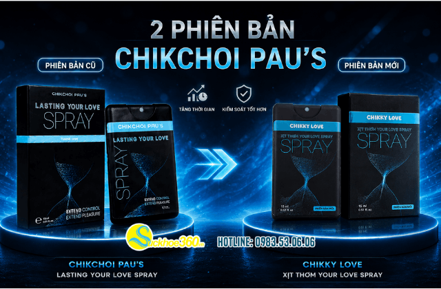 Xịt Chikchoi Pau's 15ml kéo dài thời gian quan hệ