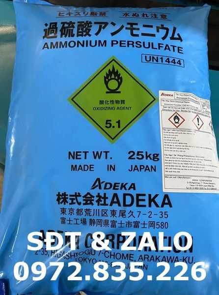 Ammonium Persulfate dùng trong cao su