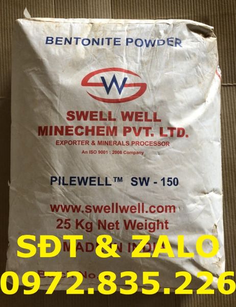 Ứng dụng BENTONITE PILEWELL SW-150 trong khoan cọc nhồi