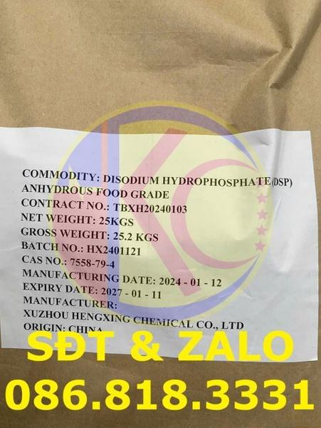 Ứng dụng Disodium Hydrophosphate trong thực phẩm