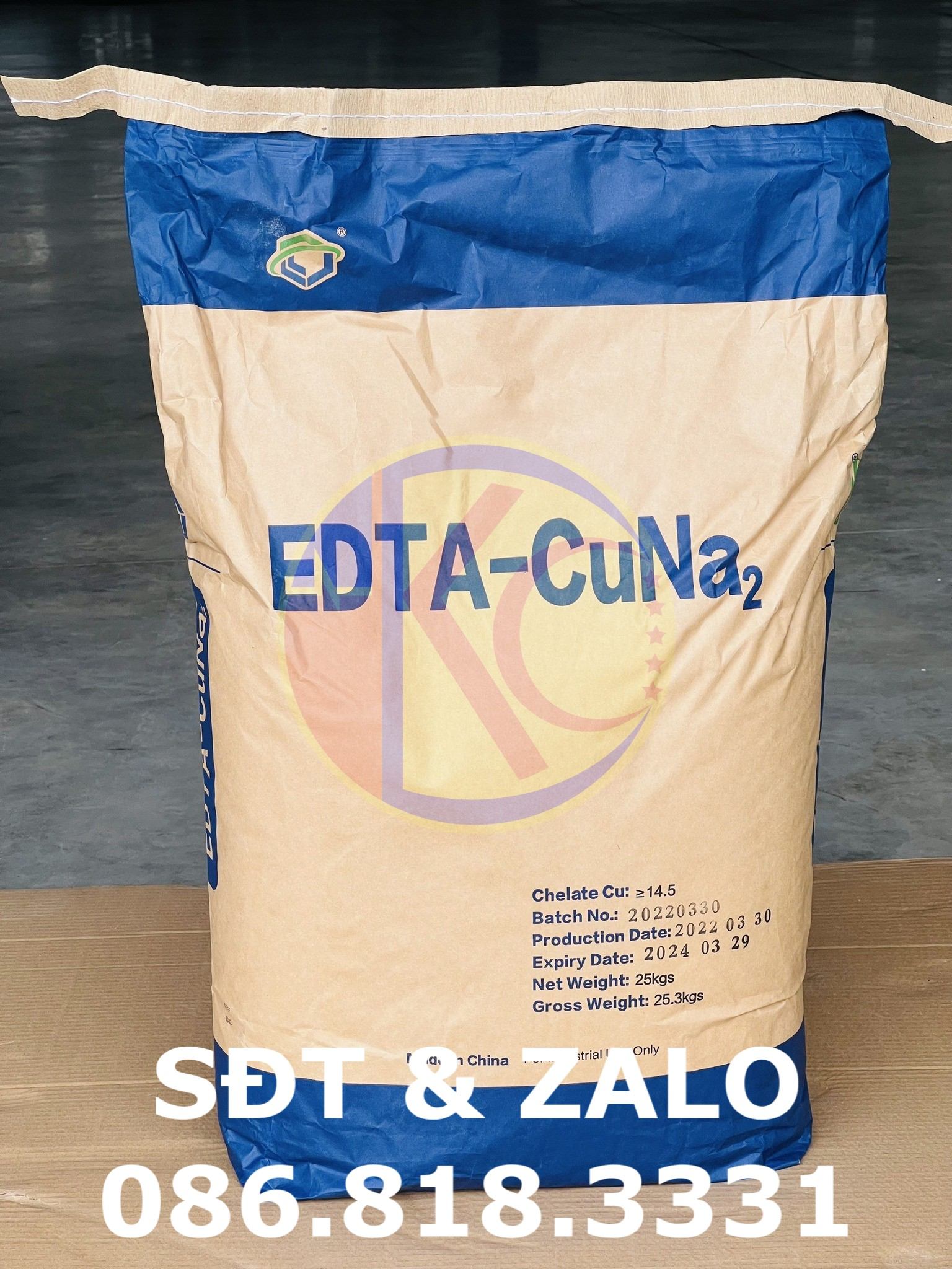 Mua bán hóa chất EDTA CuNa2 – Đồng EDTA