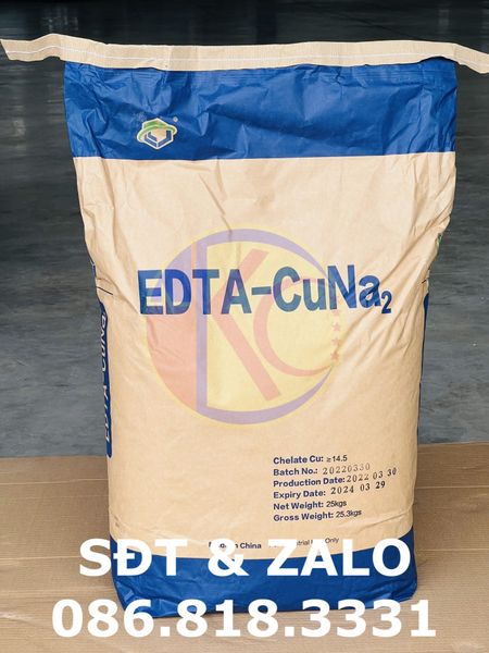 Mua bán hóa chất EDTA CuNa2 – Đồng EDTA
