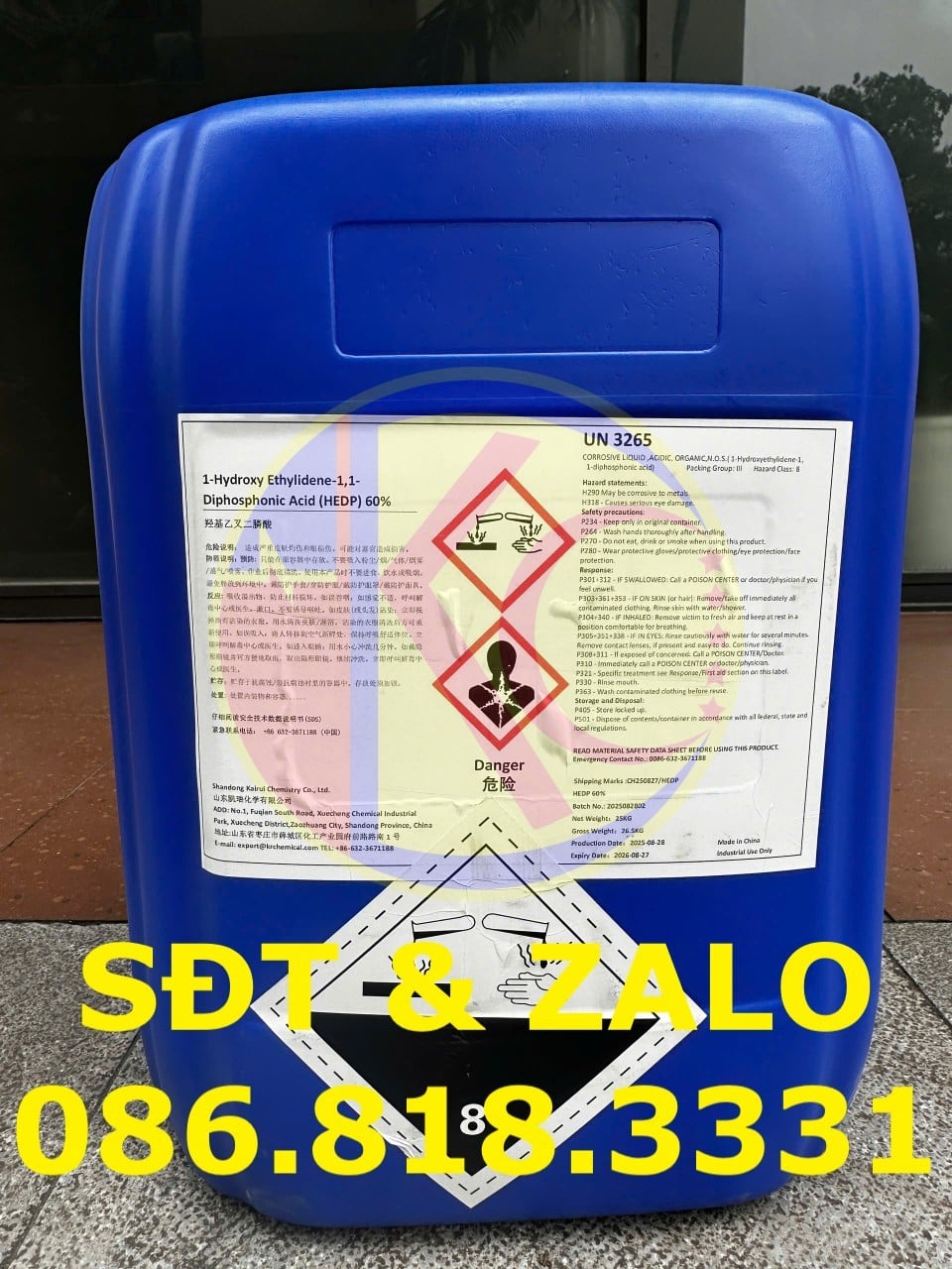 Cách sử dụng và liều lượng HEDP Acid 60%