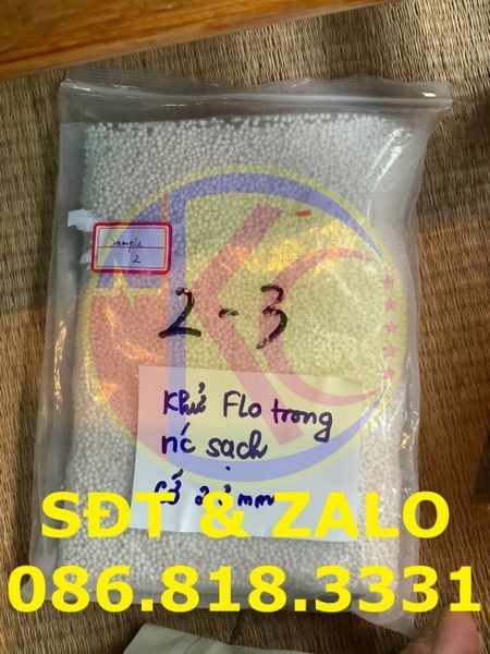 Hạt nhựa khử flo cho nước sạch cỡ 2-3mm