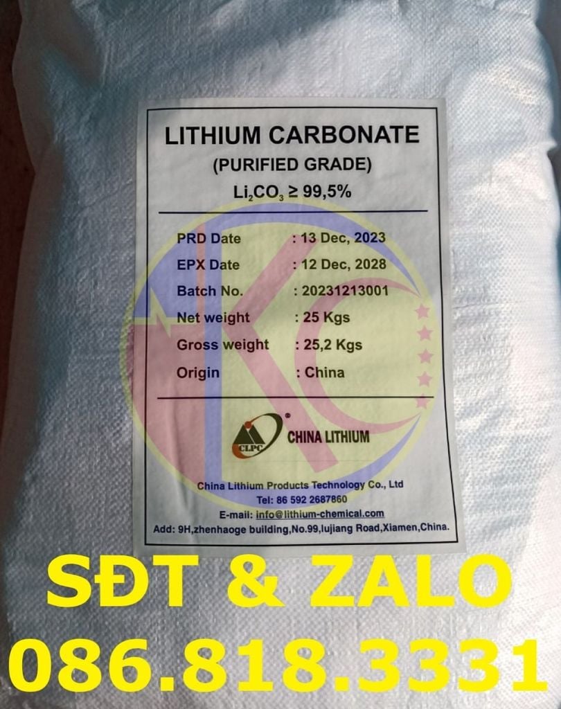 Mua bán hóa chất Lithium Carbonate - Li2CO3