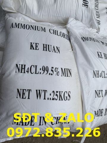 Ammonium Chloride dùng trong pin và hóa chất công nghiệp