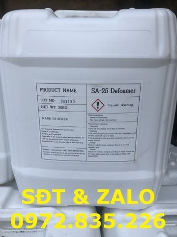 Chất phá bọt SA-25 cho xử lý nước thải