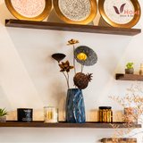 🏡 GÓC NHỎ THÊM XINH VỚI BÌNH HOA XANH VIỀN NÂU 🌼