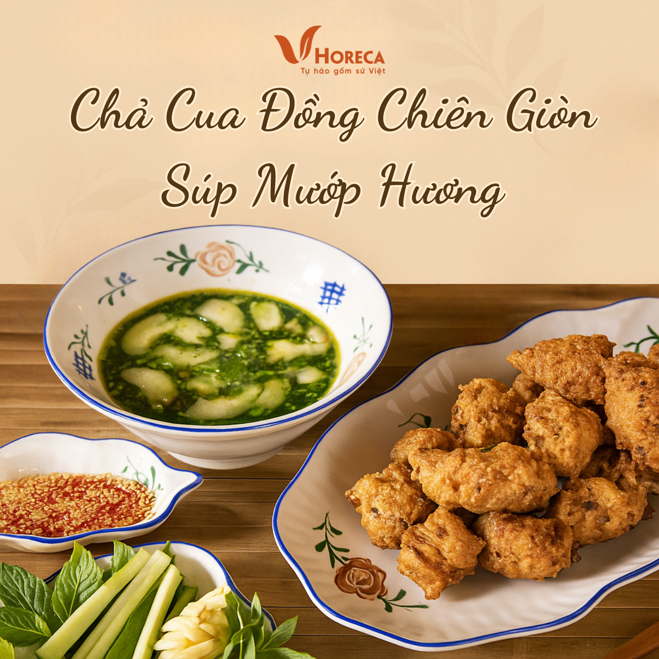 🥢 Chả Cua Đồng Chiên Giòn & Súp Mướp Hương - Thơm Ngon, Đậm Vị Quê.