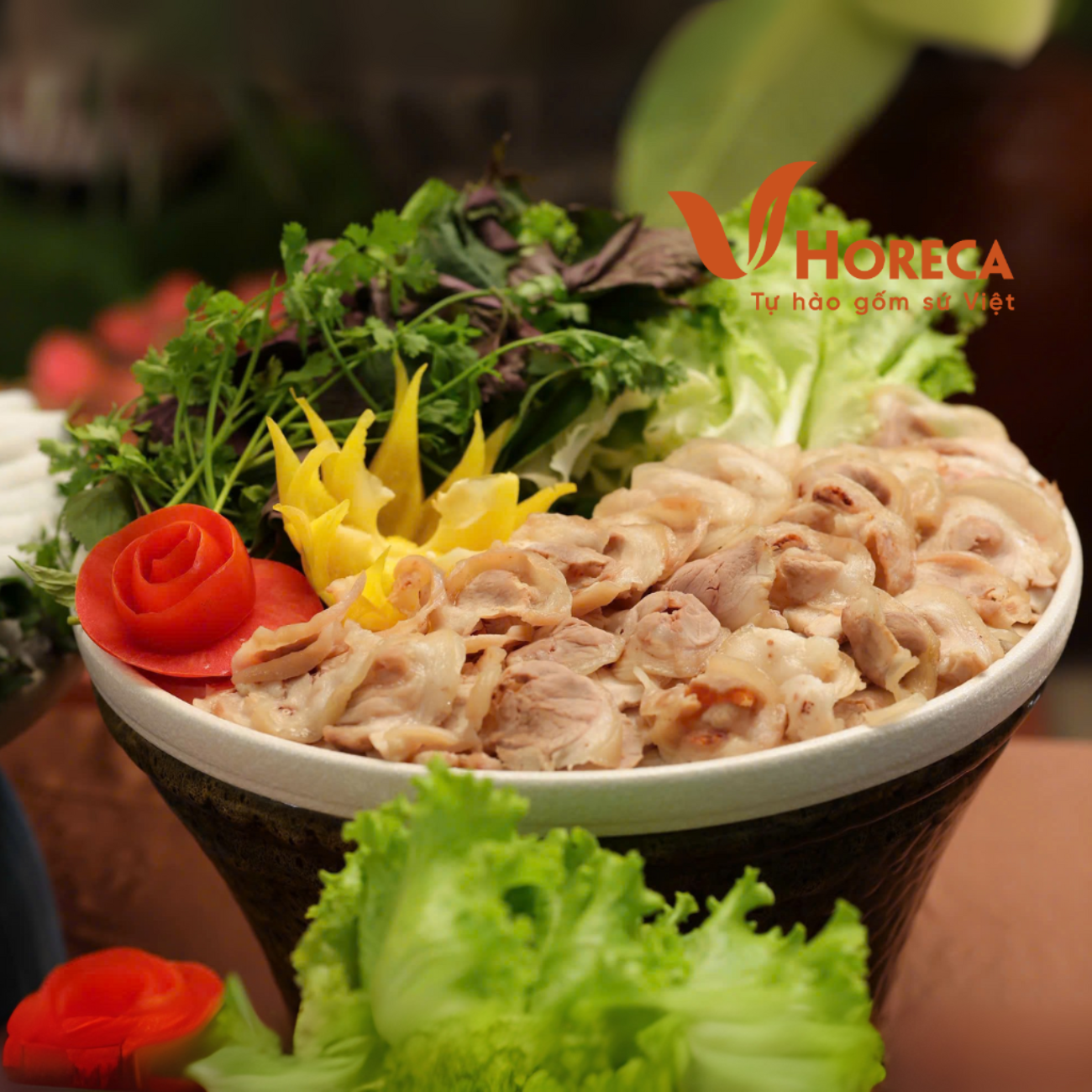 Dĩa Tròn Vành Đứng – Nâng Tầm Món Cuốn