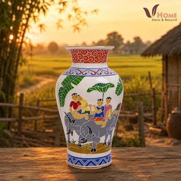 🐂🌾 BÌNH HOA MỤC ĐỒNG - MỘT CHÚT BÌNH YÊN CỦA LÀNG QUÊ VIỆT 🌾🐂