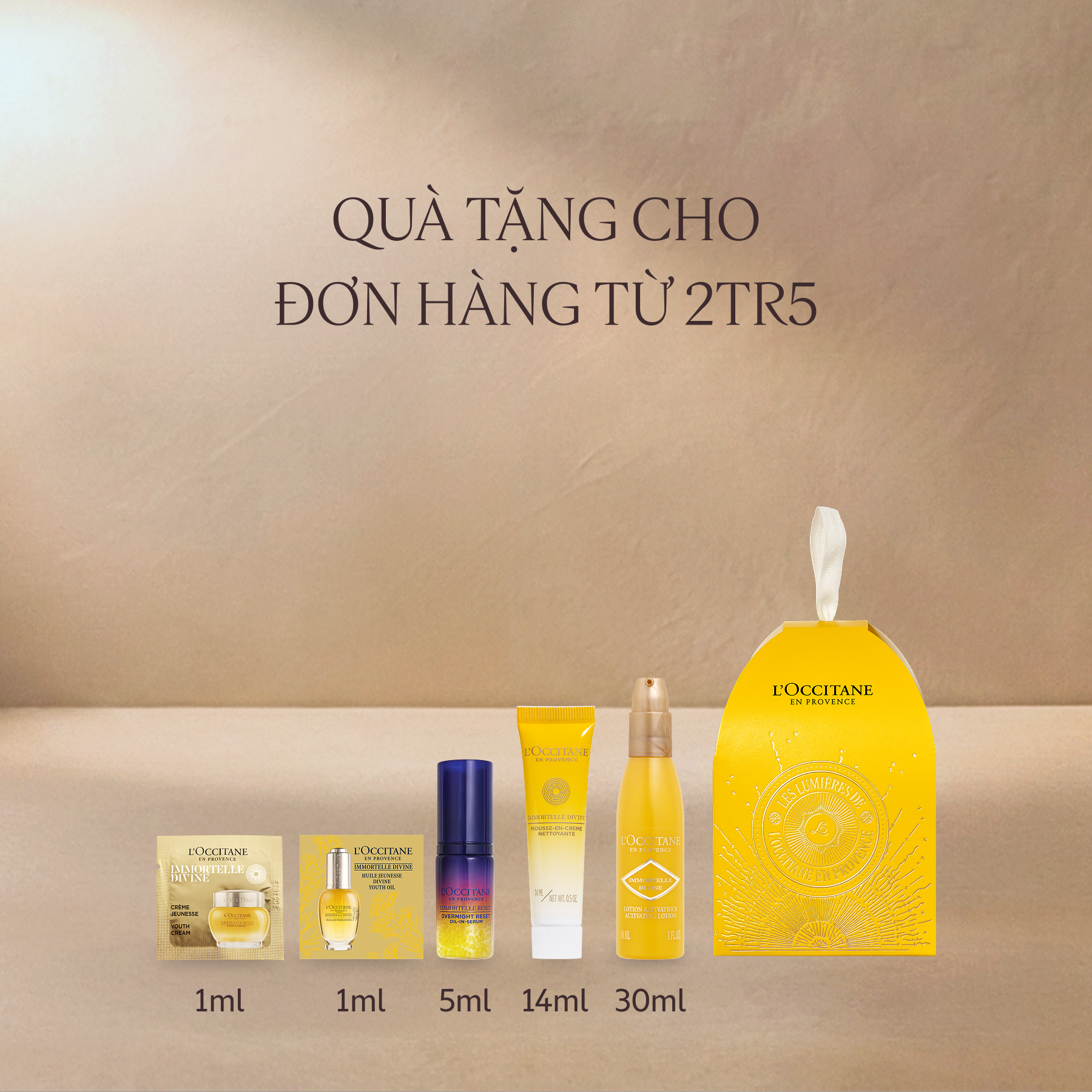 * Quà tặng kèm không hiển thị trong giỏ hàng, không áp dụng đồng thời các chương trình quà tặng khác		