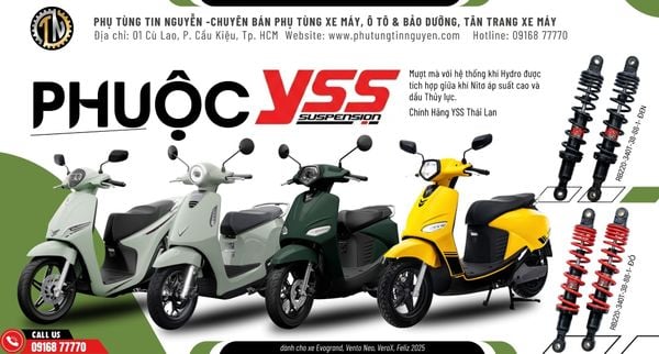 PHUỘC YSS CHO XE ĐIỆN VINFAST – ÊM HƠN, ĐẦM HƠN, CHẤT HƠN