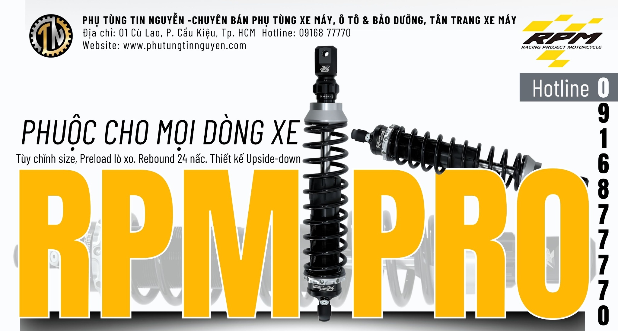 RPM PRO PRO TAIWAN – PHUỘC NÂNG CẤP CHUẨN ĐÀI LOAN