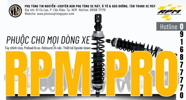 🔥 RPM PRO PRO TAIWAN – PHUỘC NÂNG CẤP CHUẨN ĐÀI LOAN 🔥