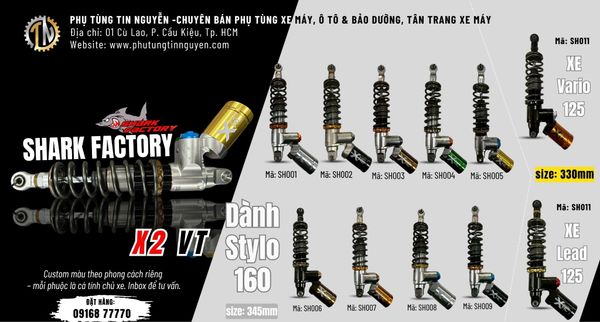 SHARK FACTORY X2 VT – CHỌN MÀU THEO GU, CHƠI XE THEO CÁ TÍNH