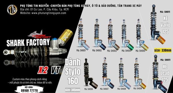 SHARK FACTORY X2 VT – CHỌN MÀU THEO GU, CHƠI XE THEO CÁ TÍNH