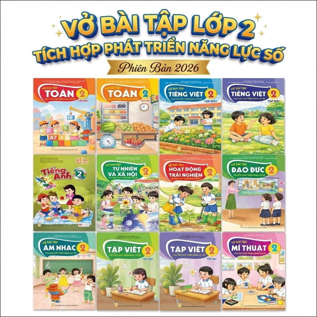 Vở Bài Tập Lớp 2 Tích Hợp Năng Lực Số Theo Chương Trình Giáo Dục Mới 2026 - 2027