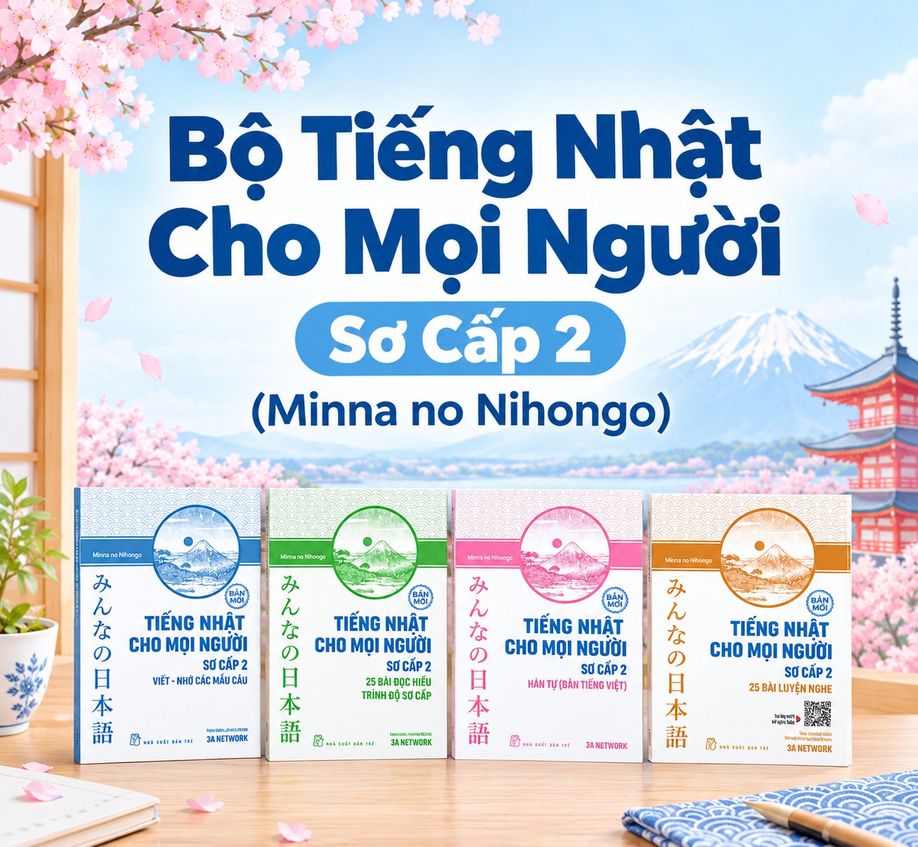 Giới Thiệu Bộ Tiếng Nhật Cho Mọi Người Sơ Cấp 2 (Minna no Nihongo): Gồm Những Cuốn Nào? Học Ra Sao?