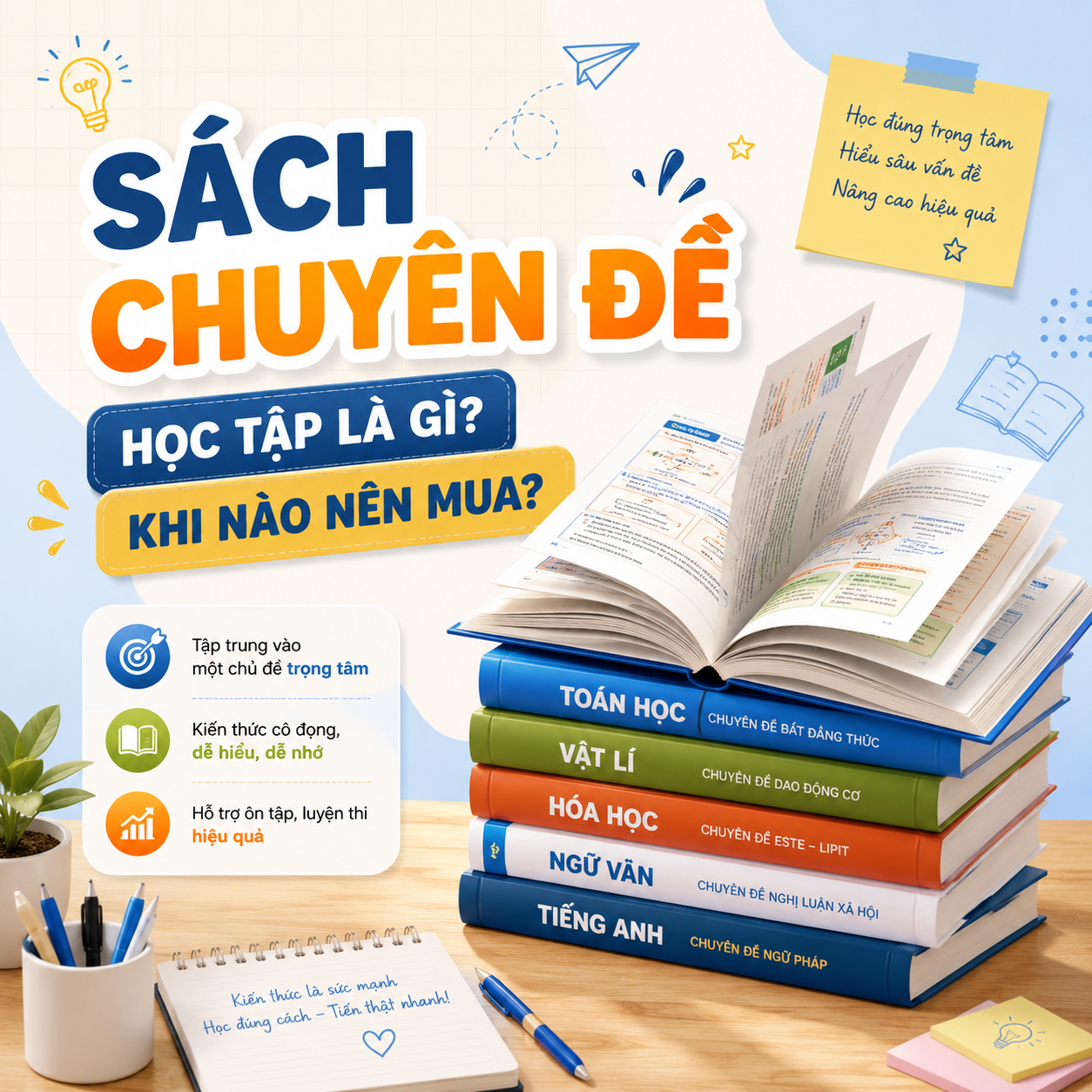 Sách Chuyên Đề Học Tập Là Gì? Khi Nào Nên Mua Và Cách Chọn Đúng Cho Học Sinh THPT
