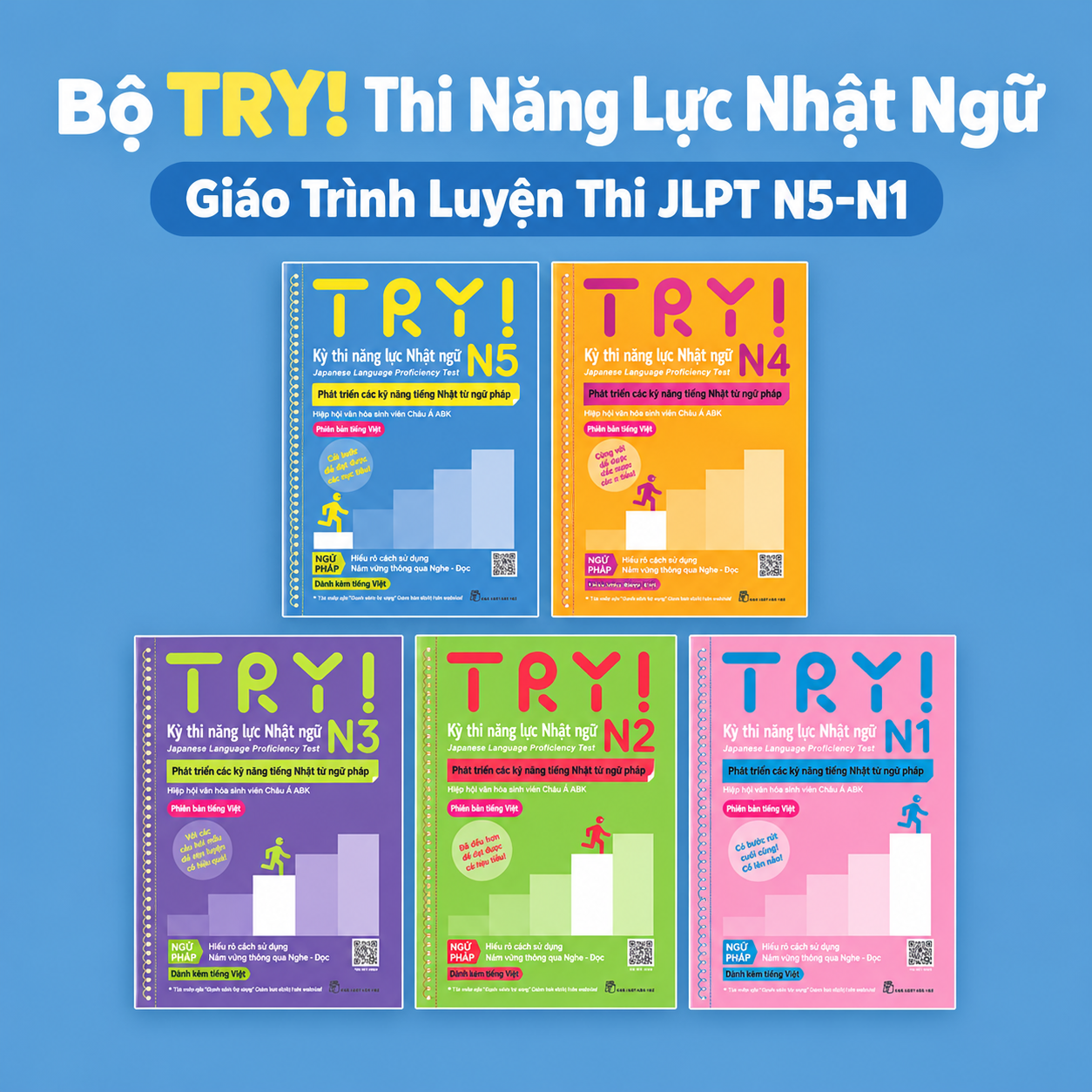 Giới Thiệu Bộ Try! Thi Năng Lực Nhật Ngữ - Giáo Trình Luyện Thi JLPT N5-N1