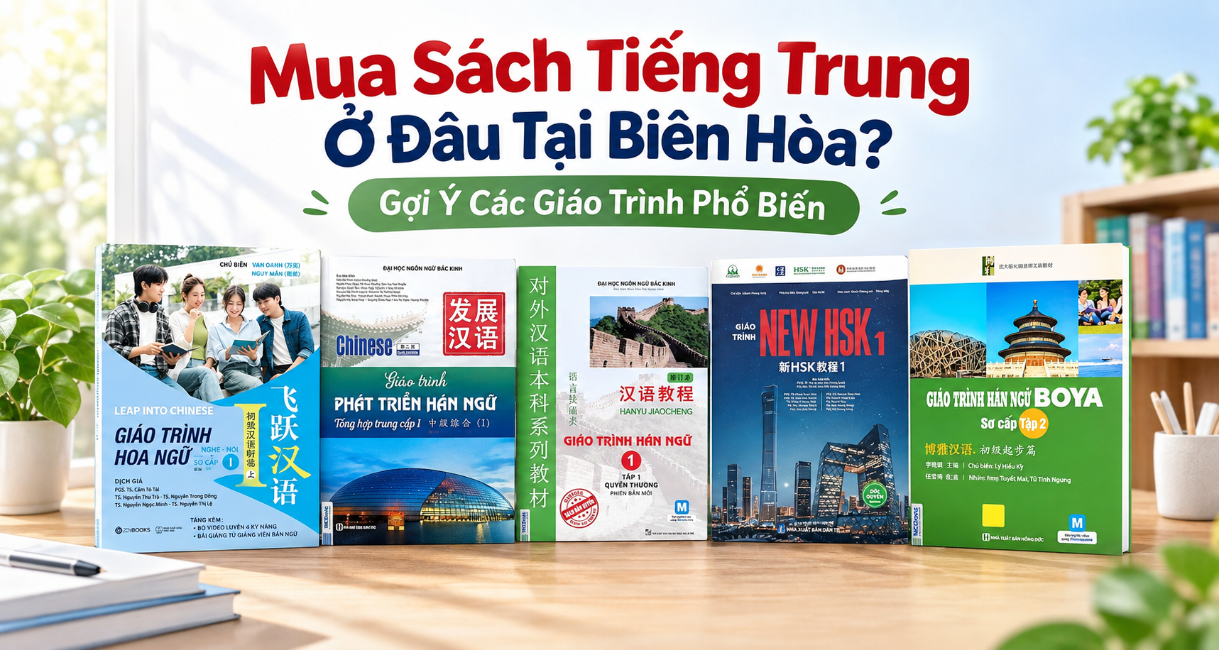 Gợi Ý Các Giáo Trình Tiếng Trung Phổ Biến. Mua Sách Tiếng Trung Ở Đâu Tại Biên Hòa?