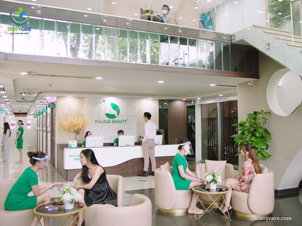 Không gian sảnh của Rio Beauty Clinic sang trọng hiện đại