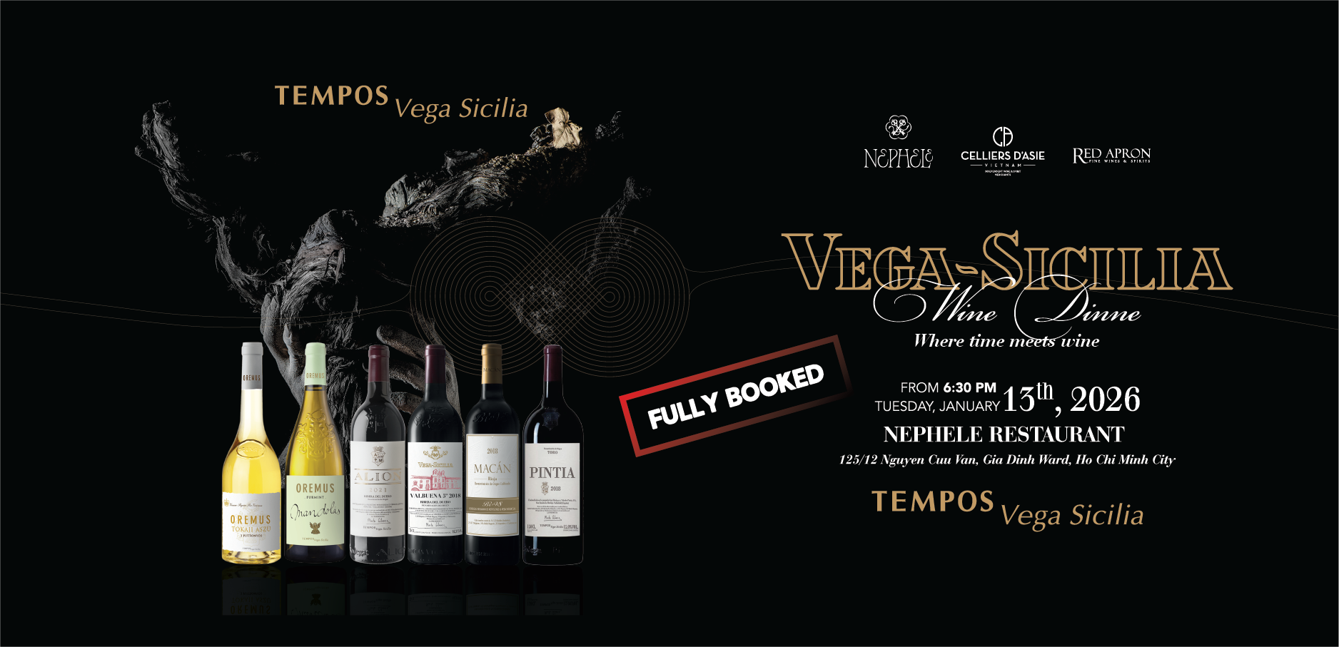 TP. HCM - TIỆC TỐI VEGA SICILIA | NEPHELE RESTAURANT