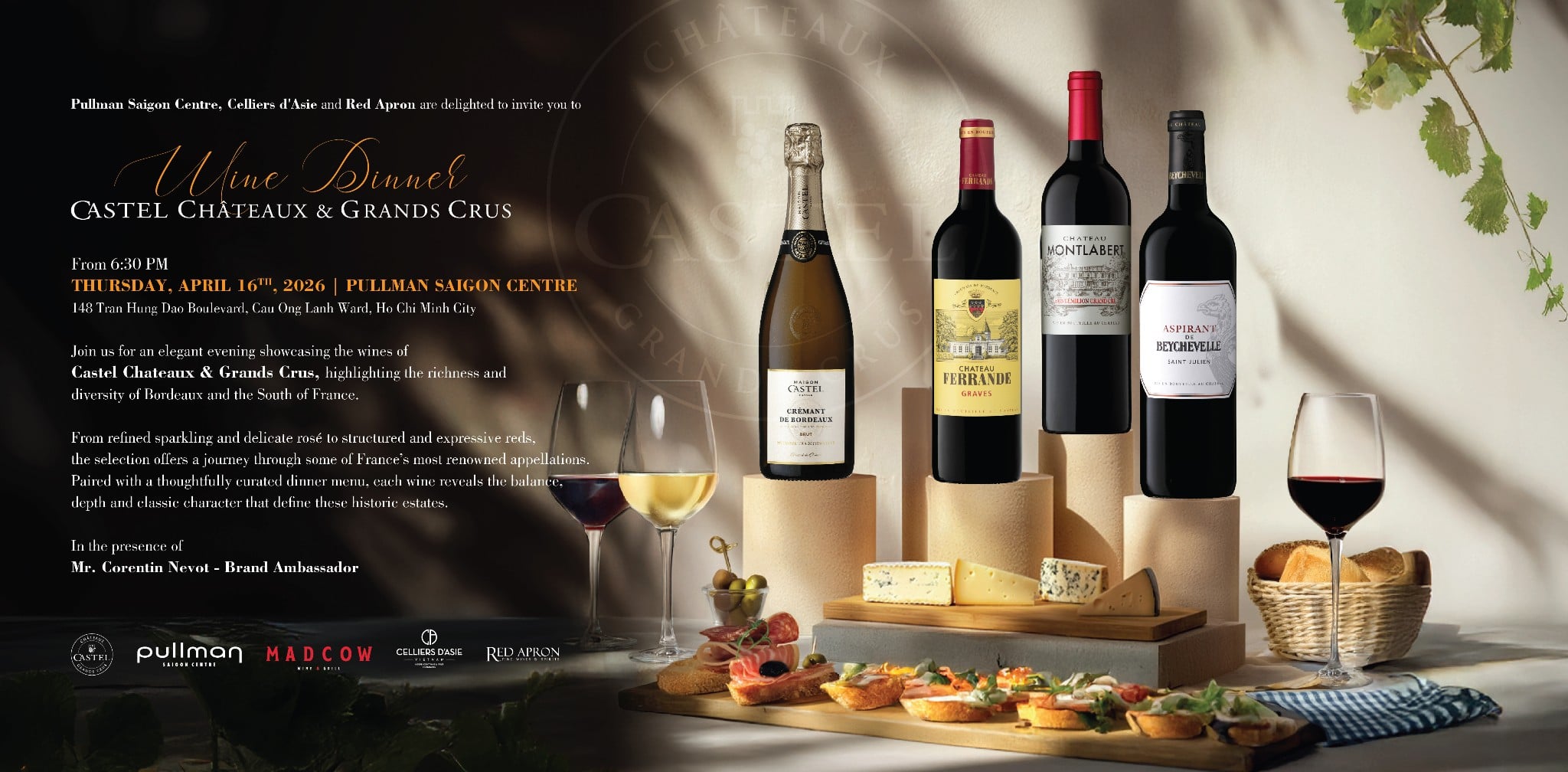 CASTEL CHATEAUX WINE DINNER | PULLMAN SAIGON CENTER