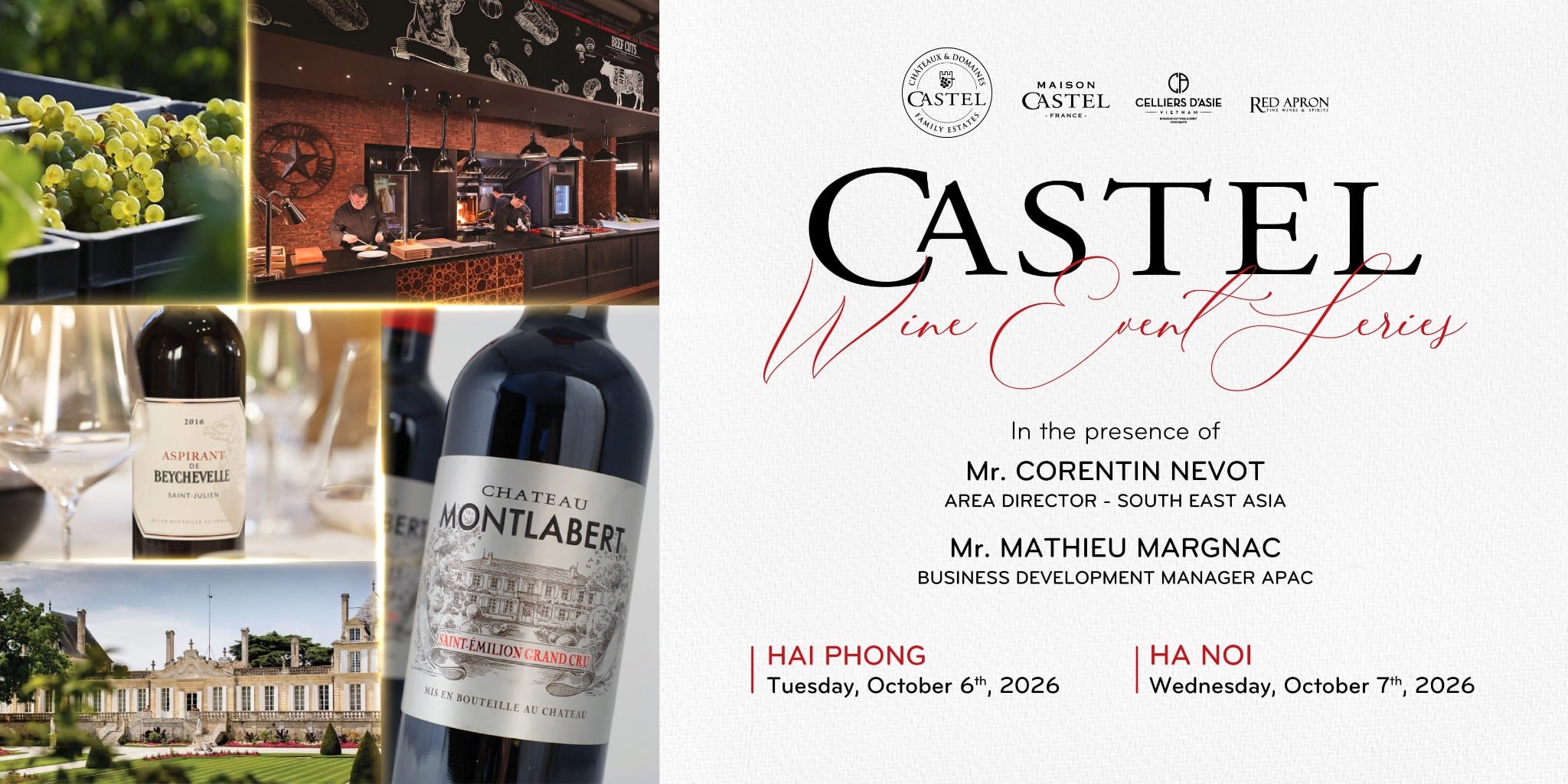 HAI PHONG - CASTEL CHÂTEAUX & GRANDS CRUS WINE DINNER | PULLMAN HAI PHONG GRAND HOTEL