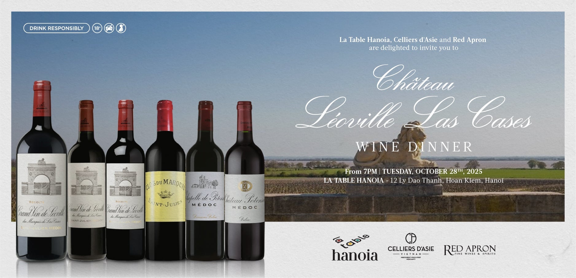 HÀ NỘI - TIỆC TỐI CHATEAU LEOVILLE LAS CASES | LA TABLE HANOIA