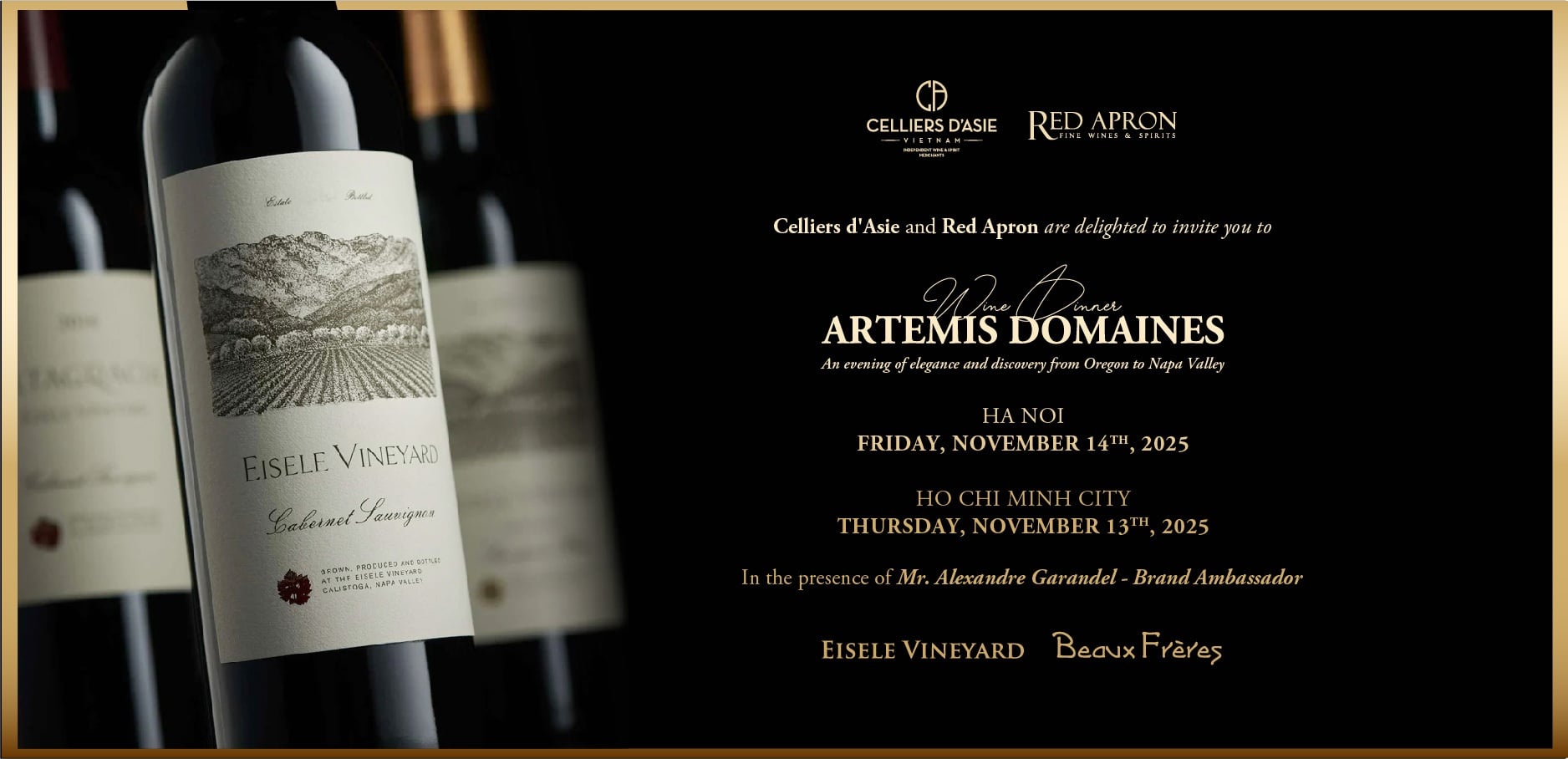HÀ NỘI - TIỆC TỐI ARTEMIS DOMAINES | CAPELLA HANOI