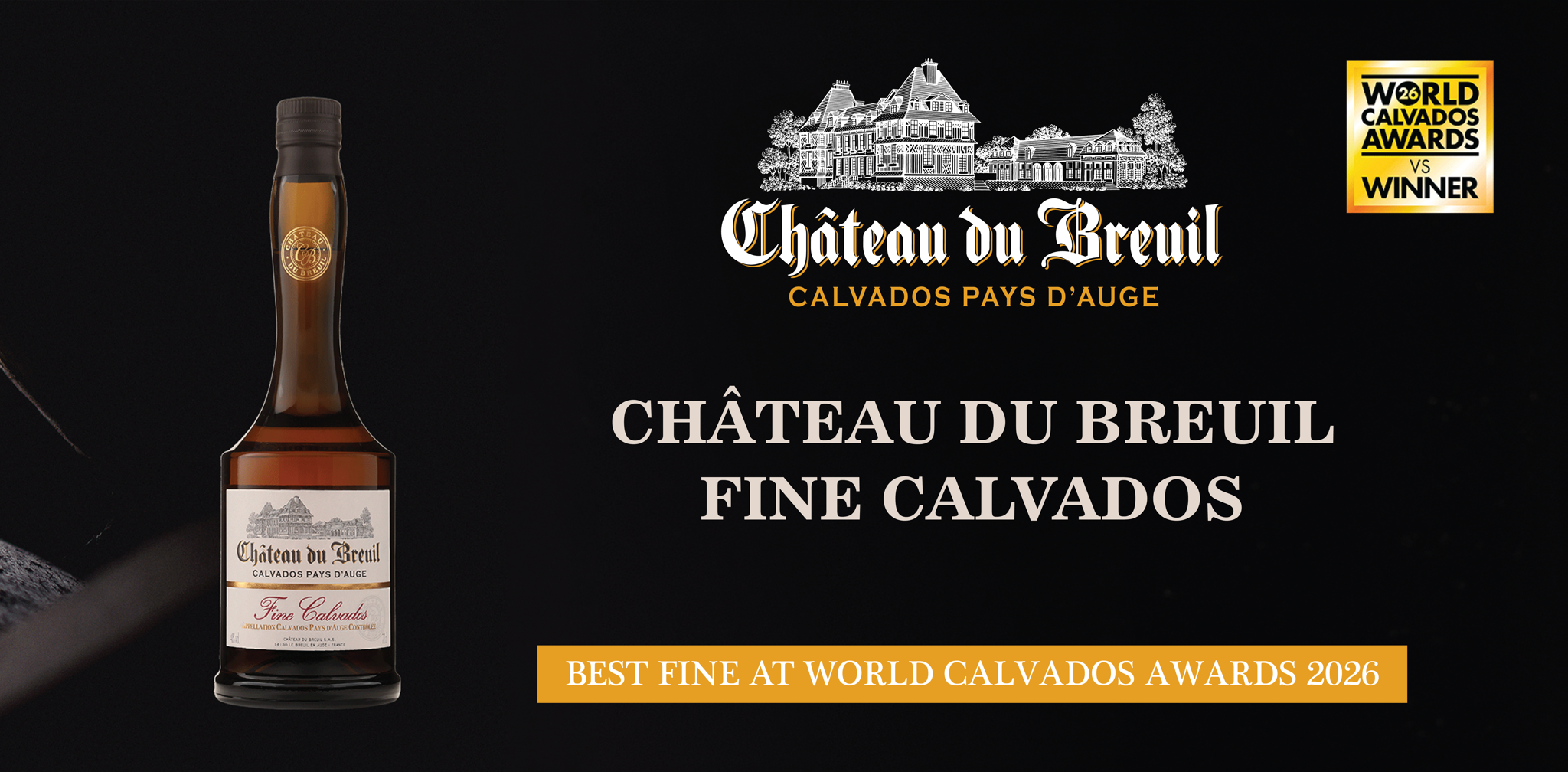 CHÂTEAU DU BREUIL FINE CALVADOS | BEST FINE AT WORLD CALVADOS AWARDS 2026