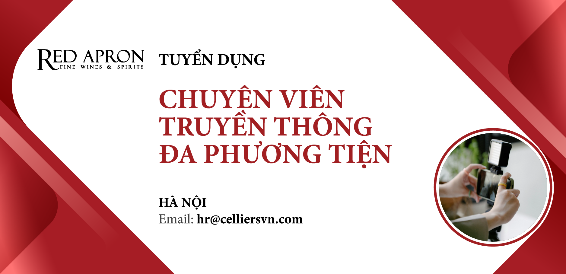 TUYỂN DỤNG CHUYÊN VIÊN TRUYỀN THÔNG ĐA PHƯƠNG TIỆN