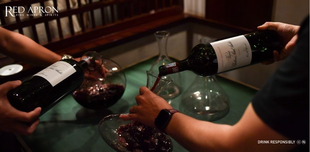 Chai rượu vang đỏ Vieux Chateau Saint Andre 2018 Montagne Saint Emilion by Berrouet, rượu vang Bordeaux nhập khẩu tại Red Apron.