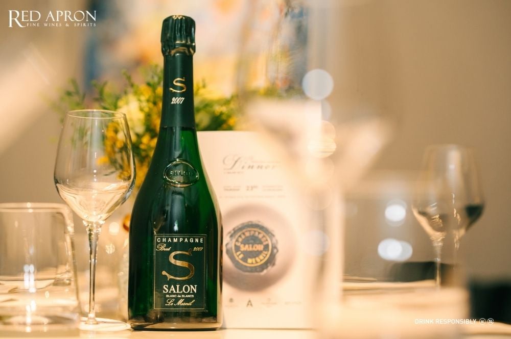 Chai Champagne Salon chính hãng được phân phối tại Red Apron Việt Nam