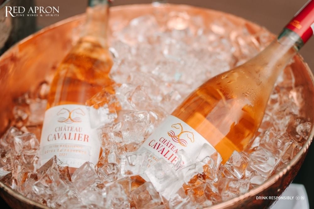Cách phục vụ rượu vang Chateau Cavalier rosé đúng nhiệt độ