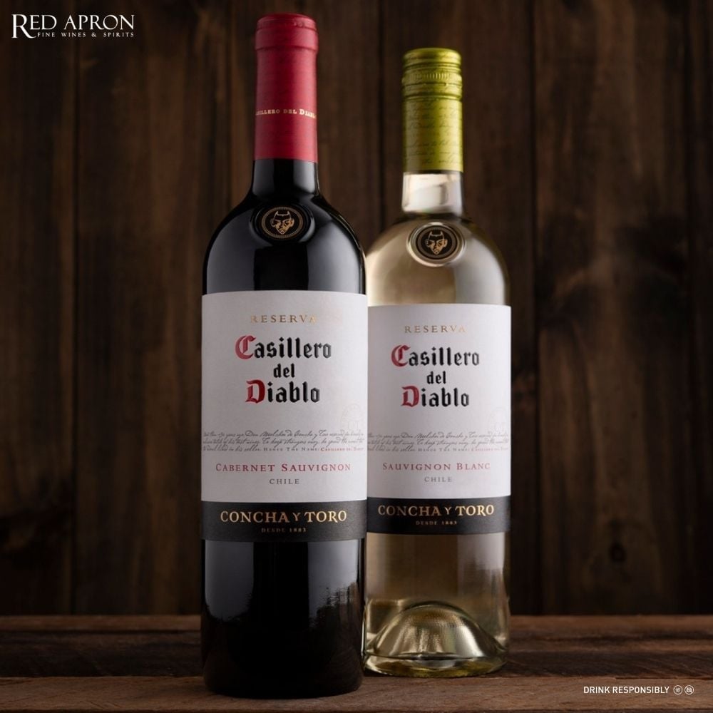 Chai Casillero del Diablo Cabernet Sauvignon của Concha y Toro dùng trong tiệc