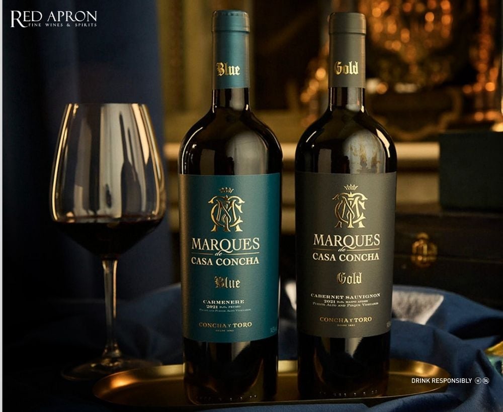 Phiên bản cao cấp Marques de Casa Concha Blue/Gold thuộc Concha y Toro