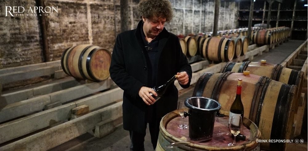 Chai Philippe Pacalet từ Cote de Nuits như Gevrey‑Chambertin, Chambolle 1er Cru hoặc Echézeaux Grand Cru.