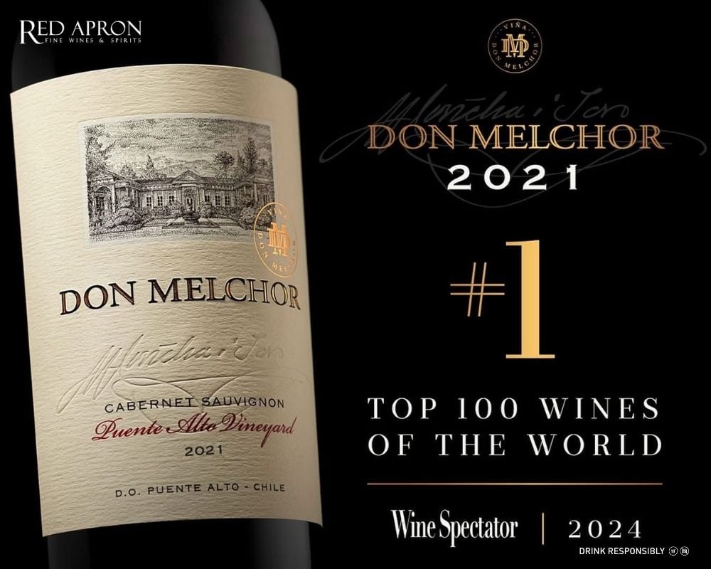 Chai Don Melchor 2021 đạt giải Wine Spectator Wine of the Year 2024