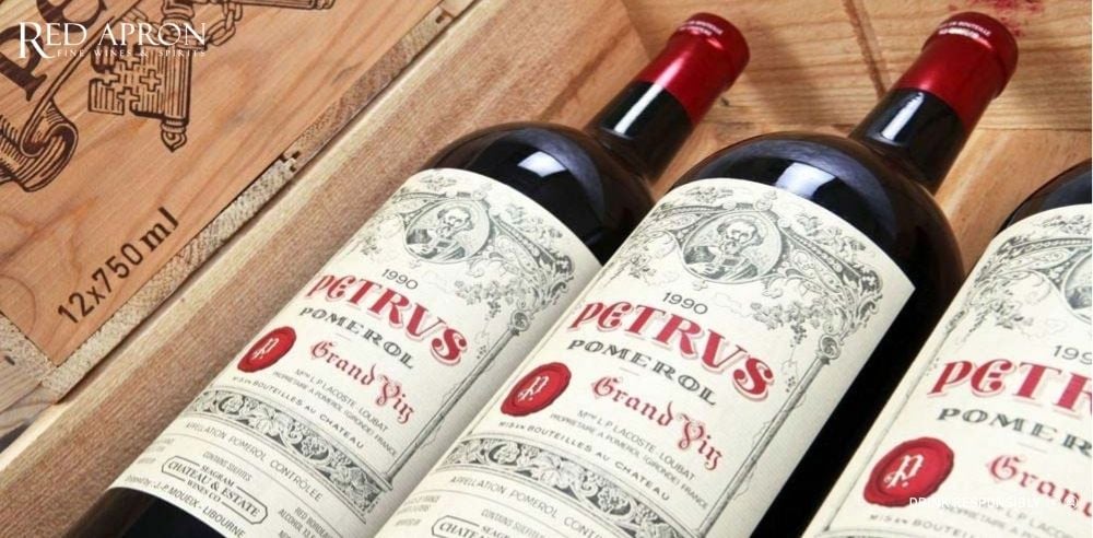 chai Pétrus Pomerol trứ danh.