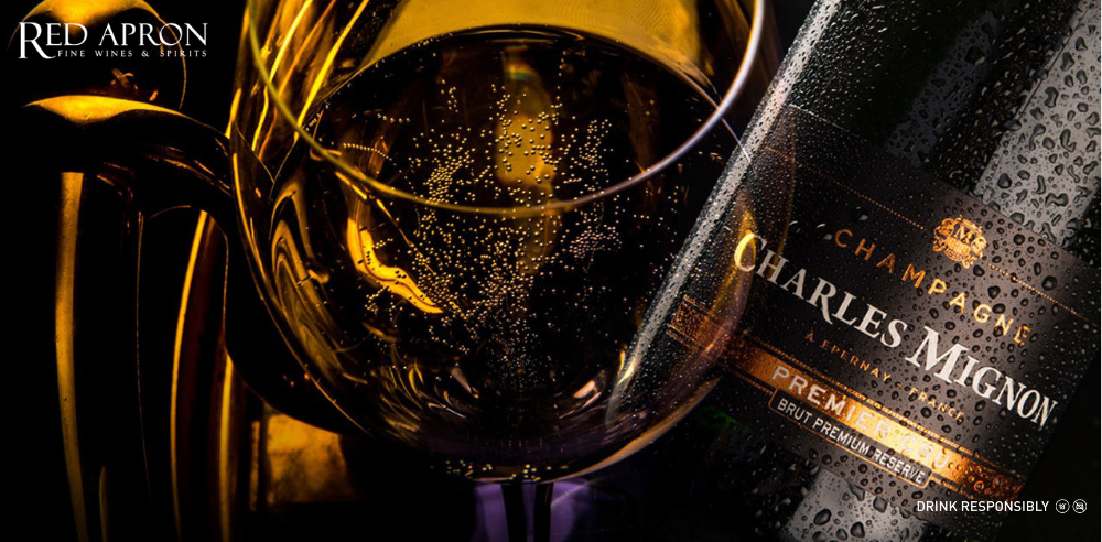 Ảnh chai Champagne Charles Mignon Grand Cru Prestige làm từ nho Grand Cru thể hiện chiều sâu và độ tinh khiết.