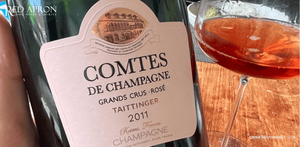 Champagne Taittinger Comtes de Champagne Rosé Brut cao cấp