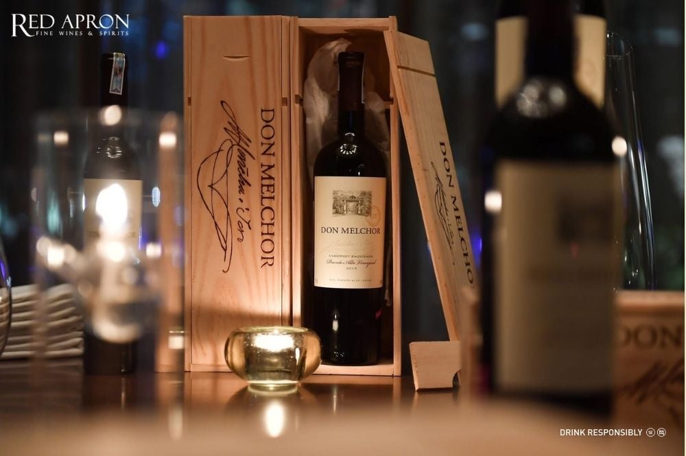 Don Melchor Cabernet Sauvignon D.O. Puente Alto 2021 cao cấp phù hợp nghi thức uống rượu giao bôi