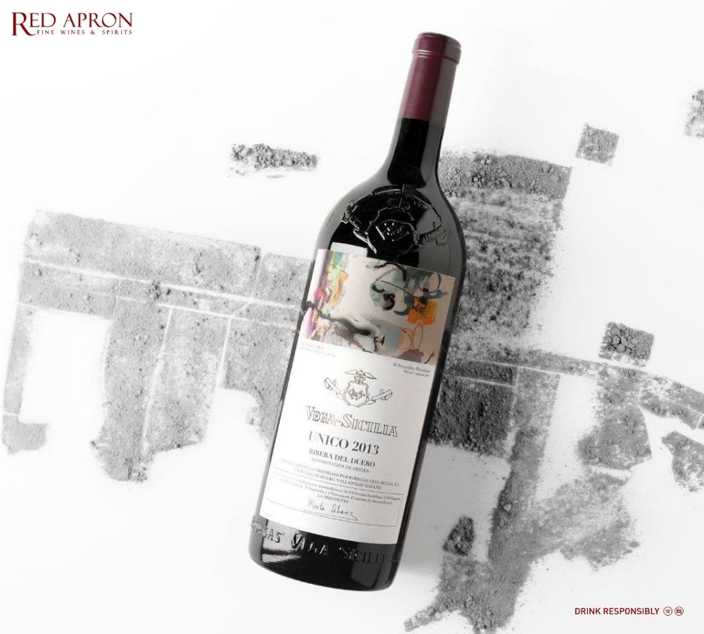 Chai Vega Sicilia Único Ribera del Duero với phong cách Gran Reserva biểu tượng