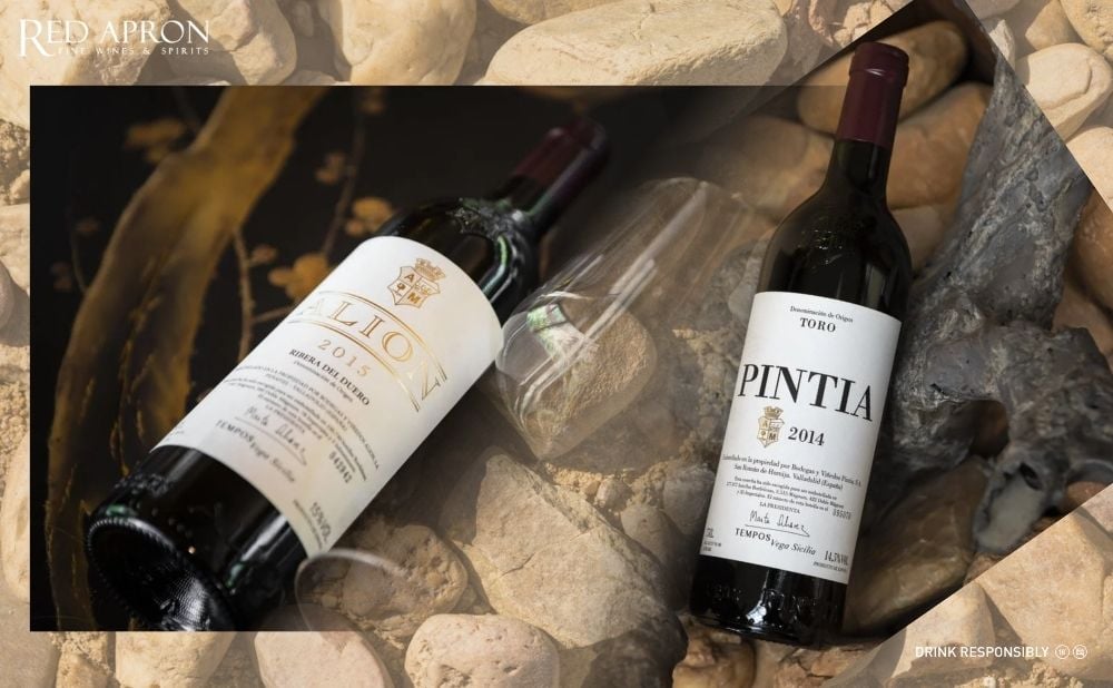 Chai Alión và Pintia thuộc hệ Tempos Vega Sicilia của Tây Ban Nha