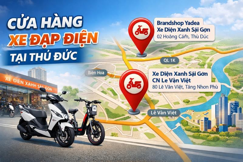 Cửa Hàng Xe Đạp Điện Tại Thủ Đức Uy Tín – Giá Tốt, Chính Hãng