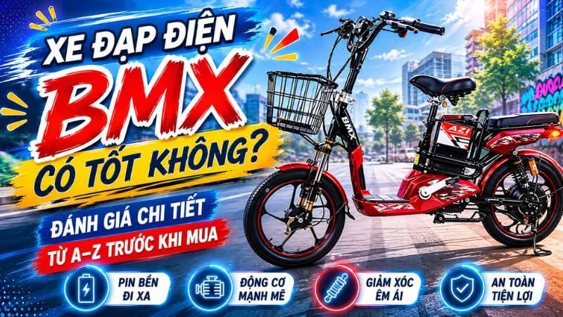 Xe Đạp Điện BMX Có Tốt Không? Đánh Giá Chi Tiết Từ A–Z Trước Khi Mua